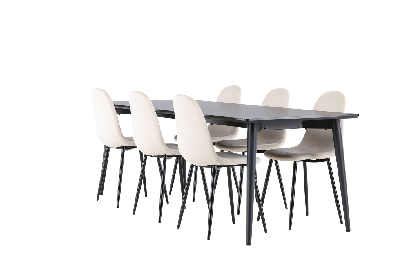 Ellis Matbord med Polar Stolarna – MDF