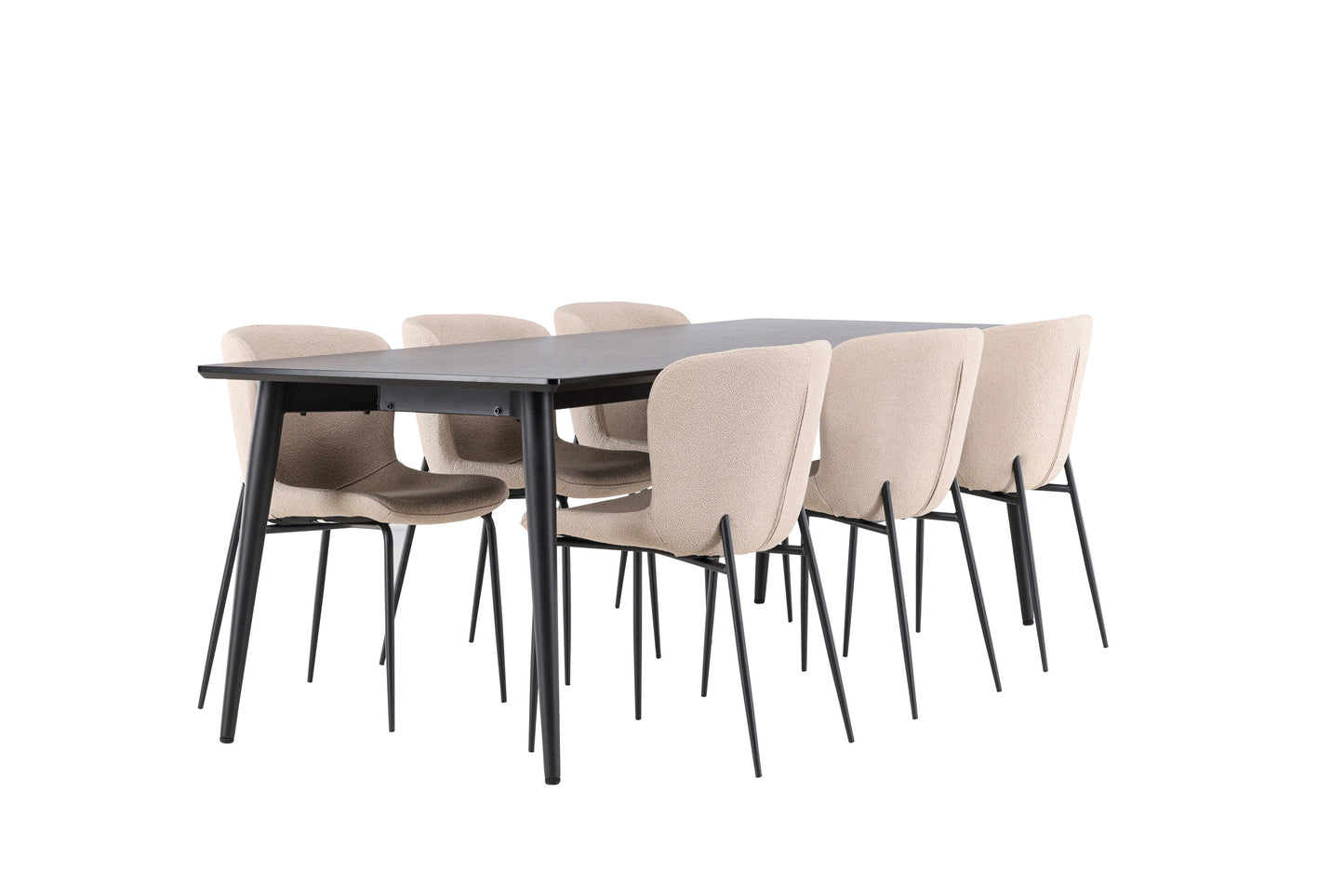 Ellis Matbord med Modesto Stolarna – MDF