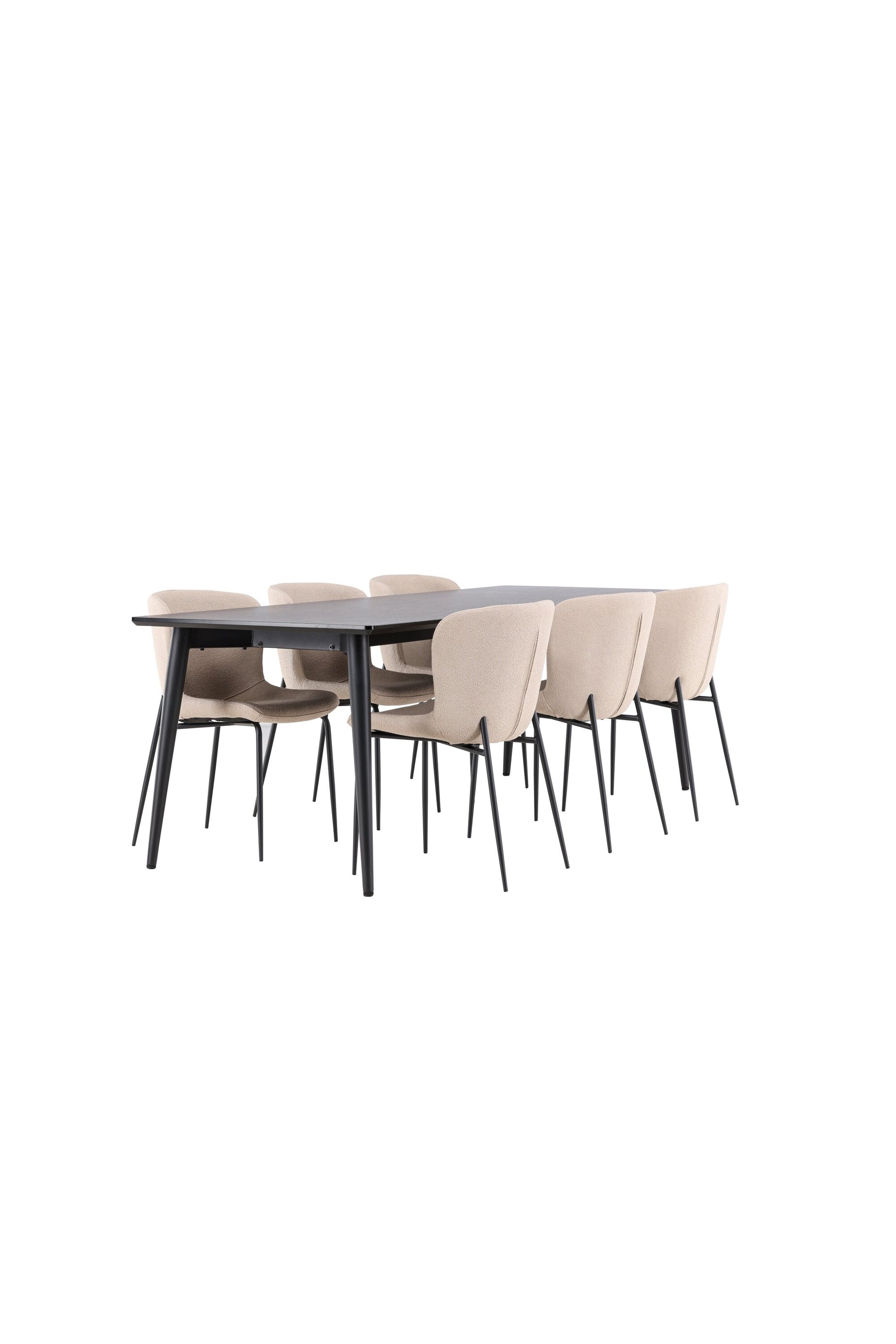 Ellis Matbord med Modesto Stolarna – MDF