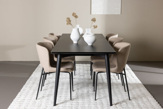 Ellis Matbord med Modesto Stolarna – MDF