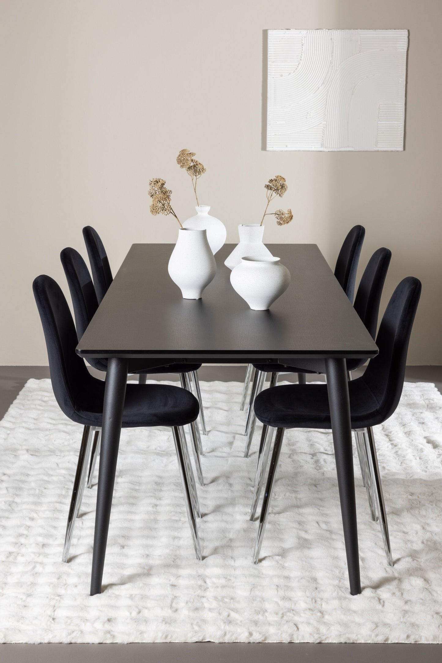 Ellis Matbord med Polar Stolarna – MDF