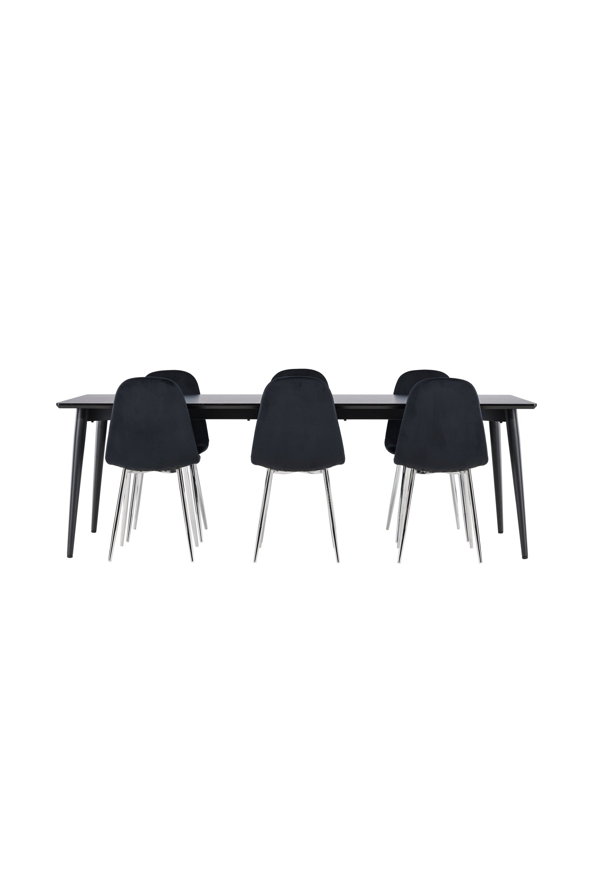 Ellis Matbord med Polar Stolarna – MDF