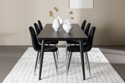 Ellis Matbord med Polar Stolarna – MDF
