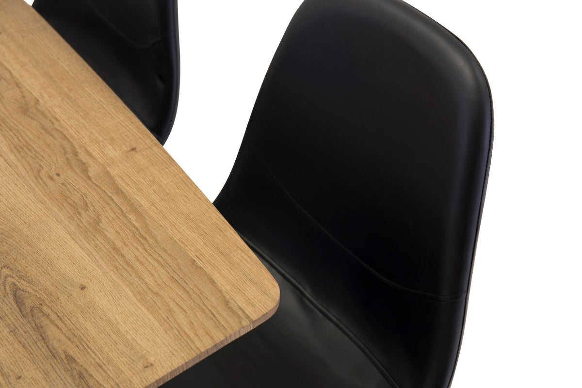 Inca Matbord med Polar Stolarna – Bord: 75,5x160x85 Stol: 43x85,3x43,5
