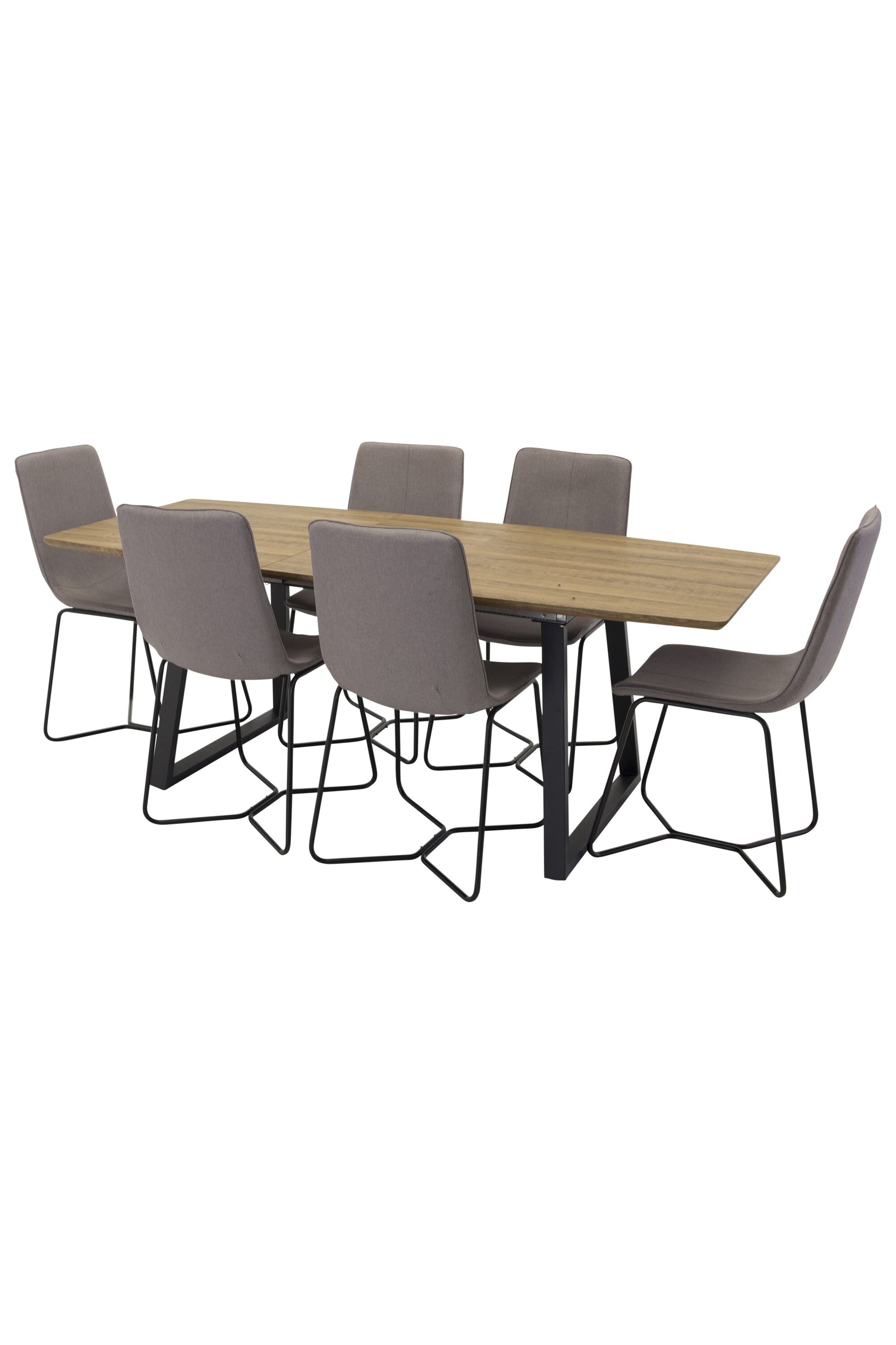 Inca Matbord med X Stolarna Matgrupp
