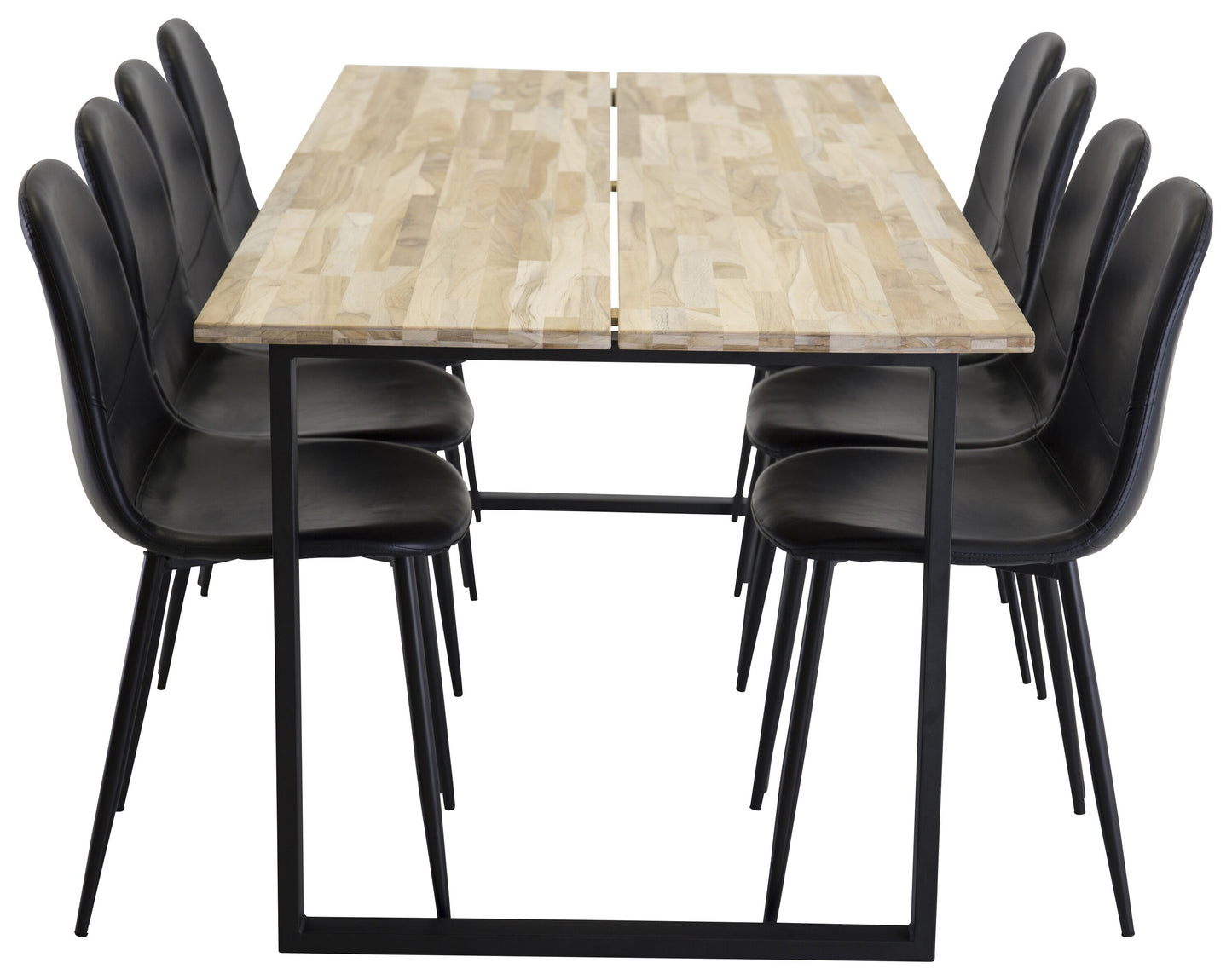 Cirebon Matbord med Polar Stolarna – Bord: 75x200x90 Stol: 43x85,3x43,5