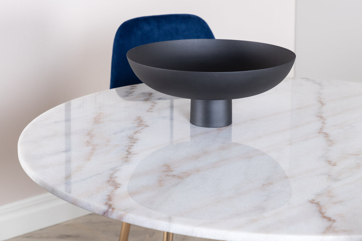 Estelle Matbord med Polar Stolarna – Bord: ⌀106 Stol: 52x86x44