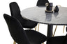 Estelle Matbord med Polar Stolarna – Bord: ⌀106 Stol: 52x86x44