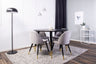 Dipp Matbord med Velvet Stolarna – Bord: ⌀115 Stol: 57x76,5x50