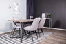 Marina Matbord med Velvet Deluxe Stolarna – Bord: 75x180x90 Stol: 66x88,5x50