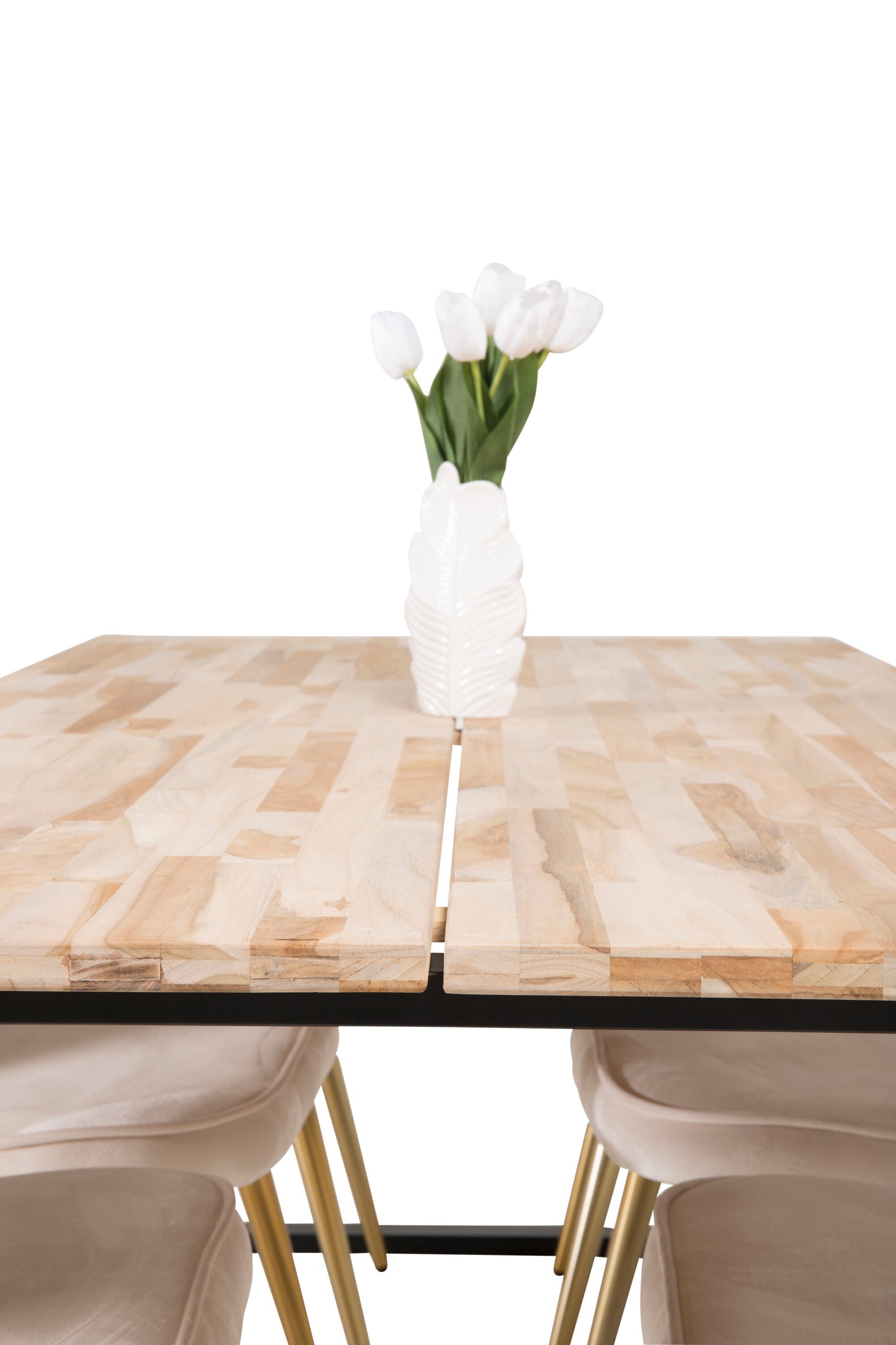 Cirebon Matbord med Velvet Deluxe Stolarna Matgrupp