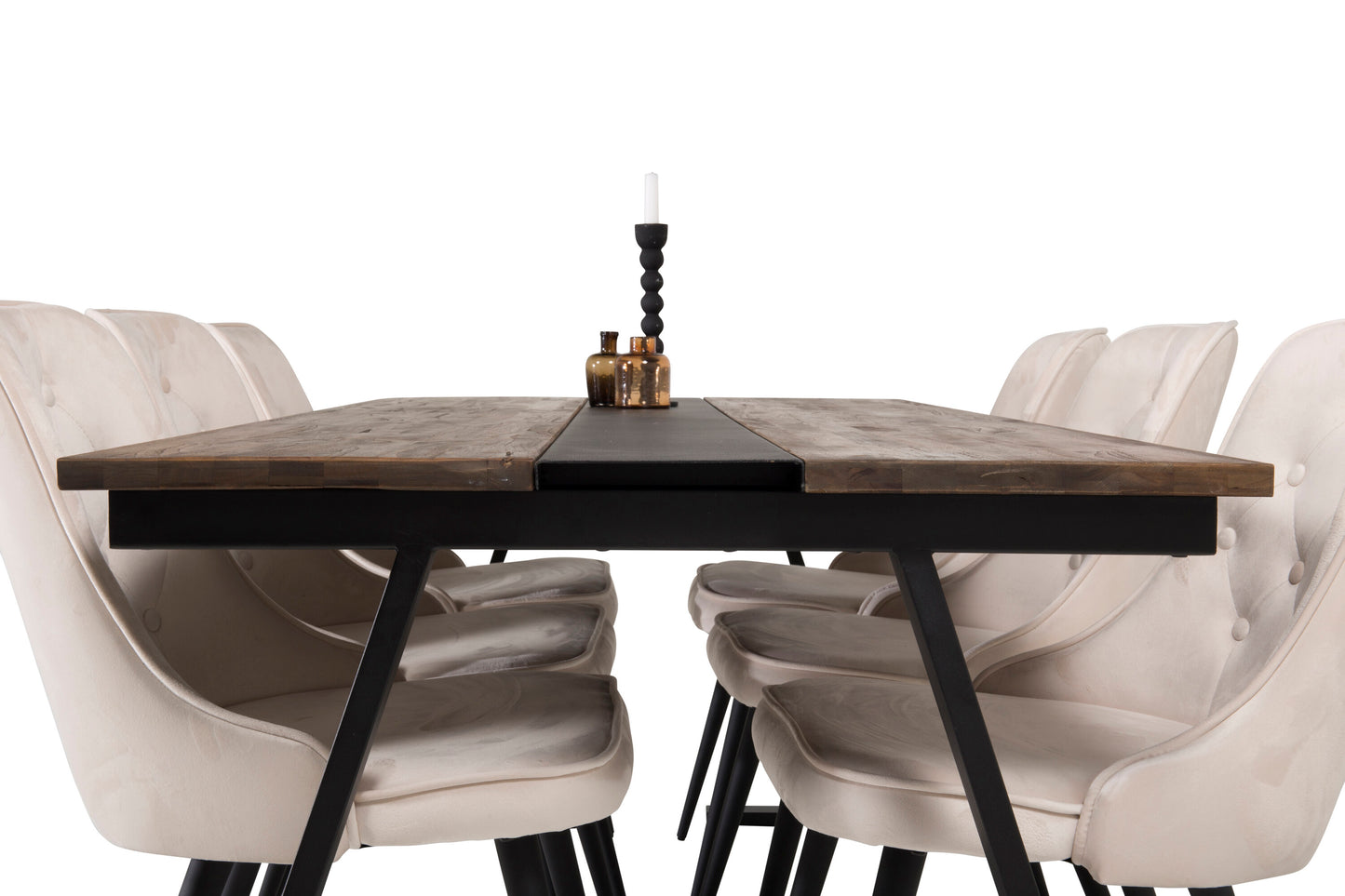 Jakarta Matbord med Velvet Deluxe Stolarna Matgrupp