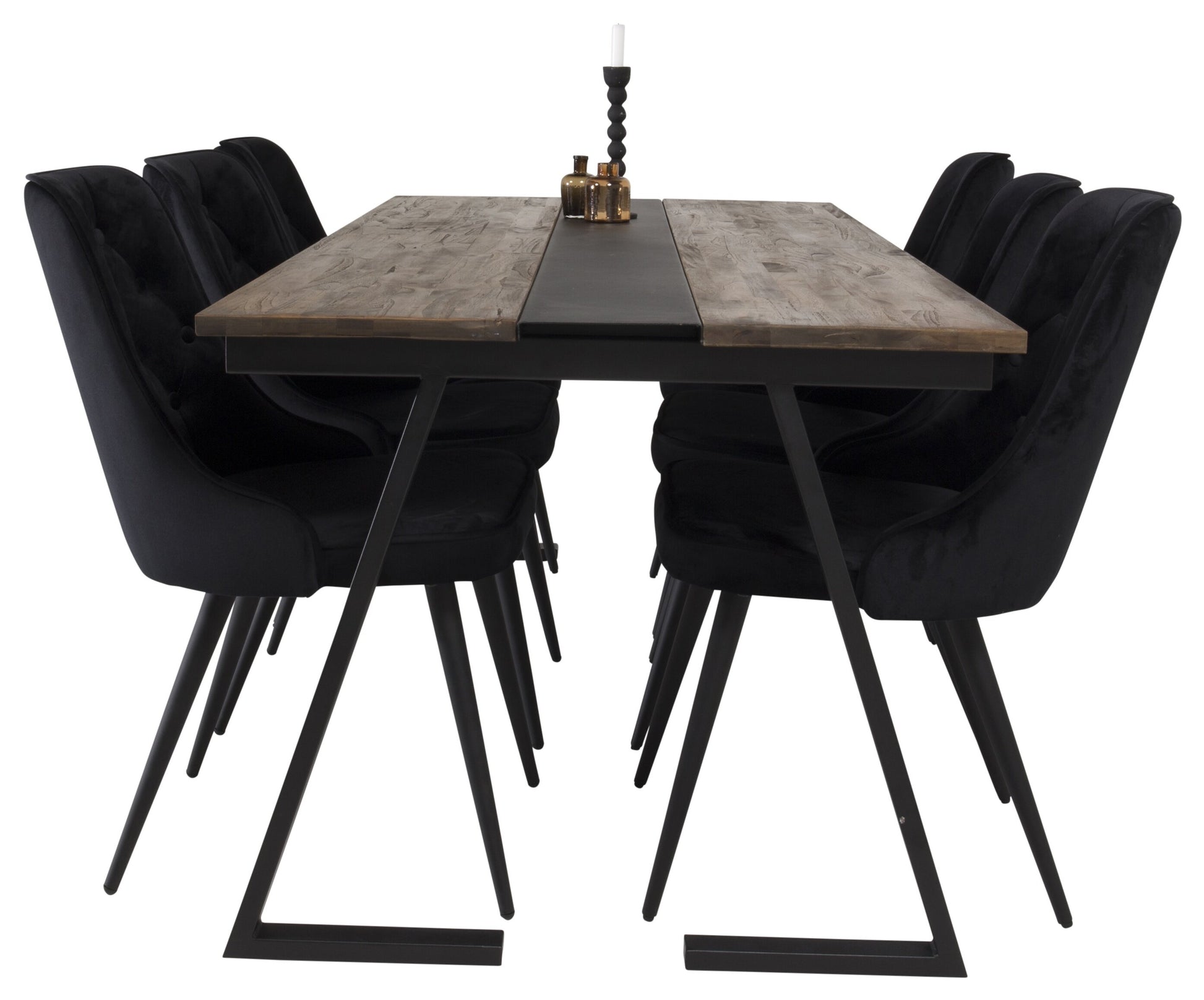 Jakarta Matbord med Velvet Deluxe Stolarna Matgrupp