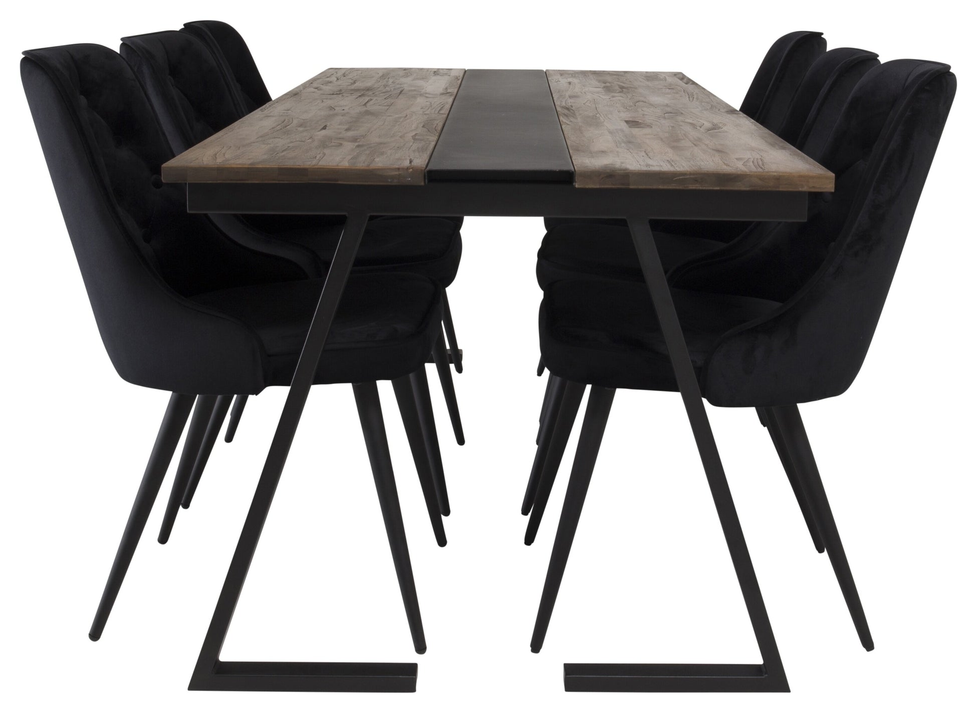 Jakarta Matbord med Velvet Deluxe Stolarna Matgrupp