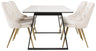 Estelle Matbord med Velvet Deluxe Stolarna – Bord: 74,5x140x90 Stol: 66x88,5x50