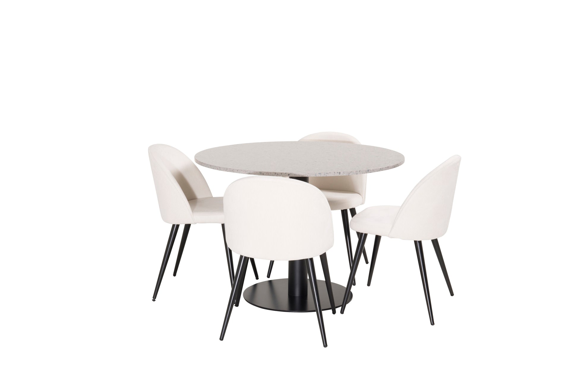 Razzia Matbord med Velvet Stolarna Matgrupp