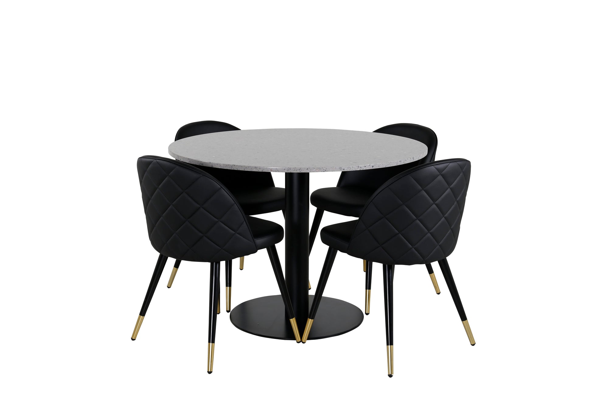 Razzia Matbord med Velvet Stolarna Matgrupp