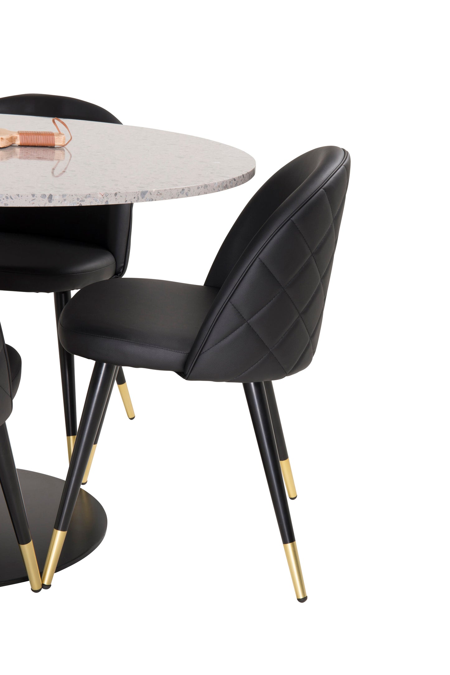 Razzia Matbord med Velvet Stolarna Matgrupp