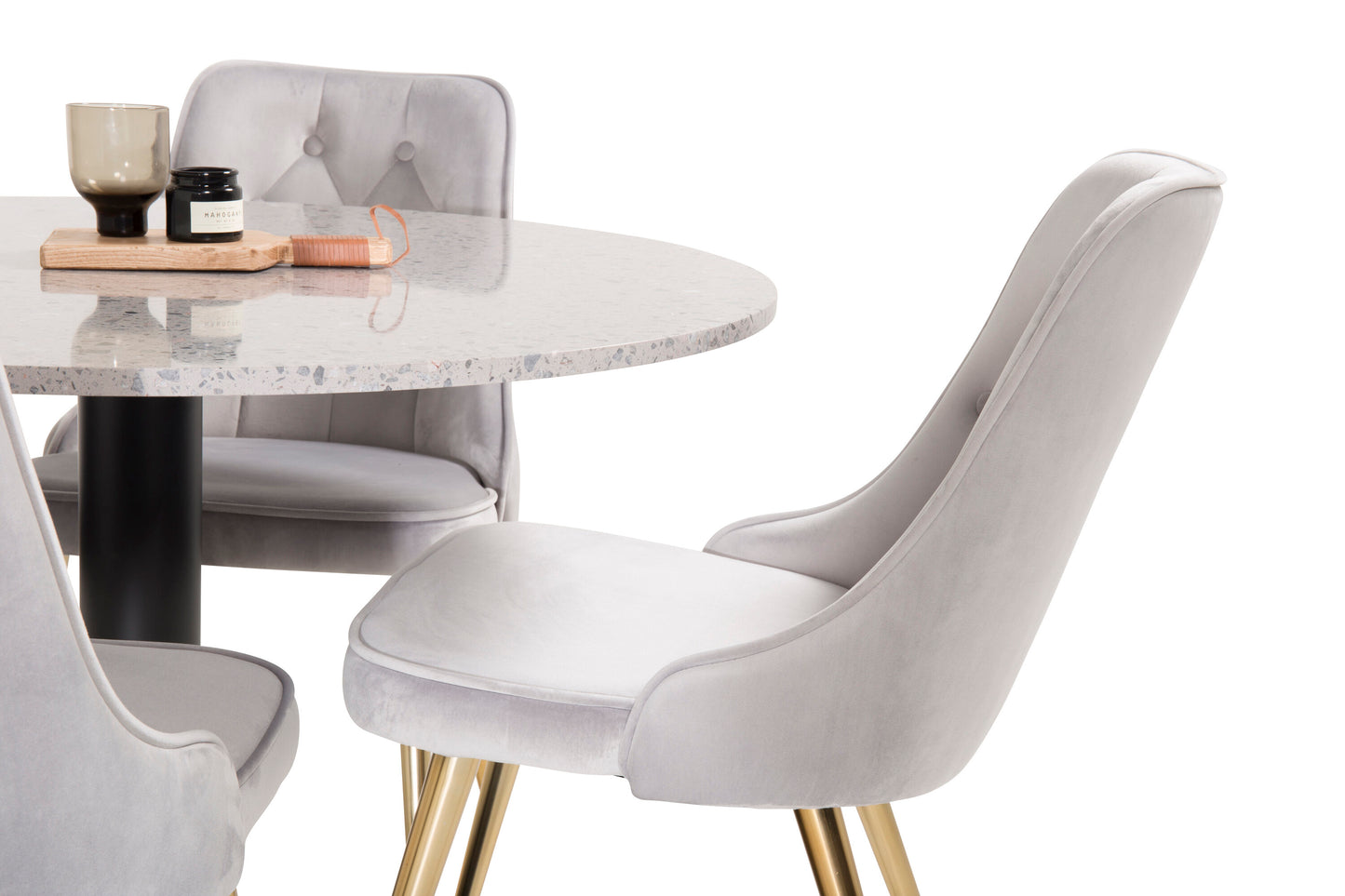 Razzia Matbord med Velvet Deluxe Stolarna Matgrupp