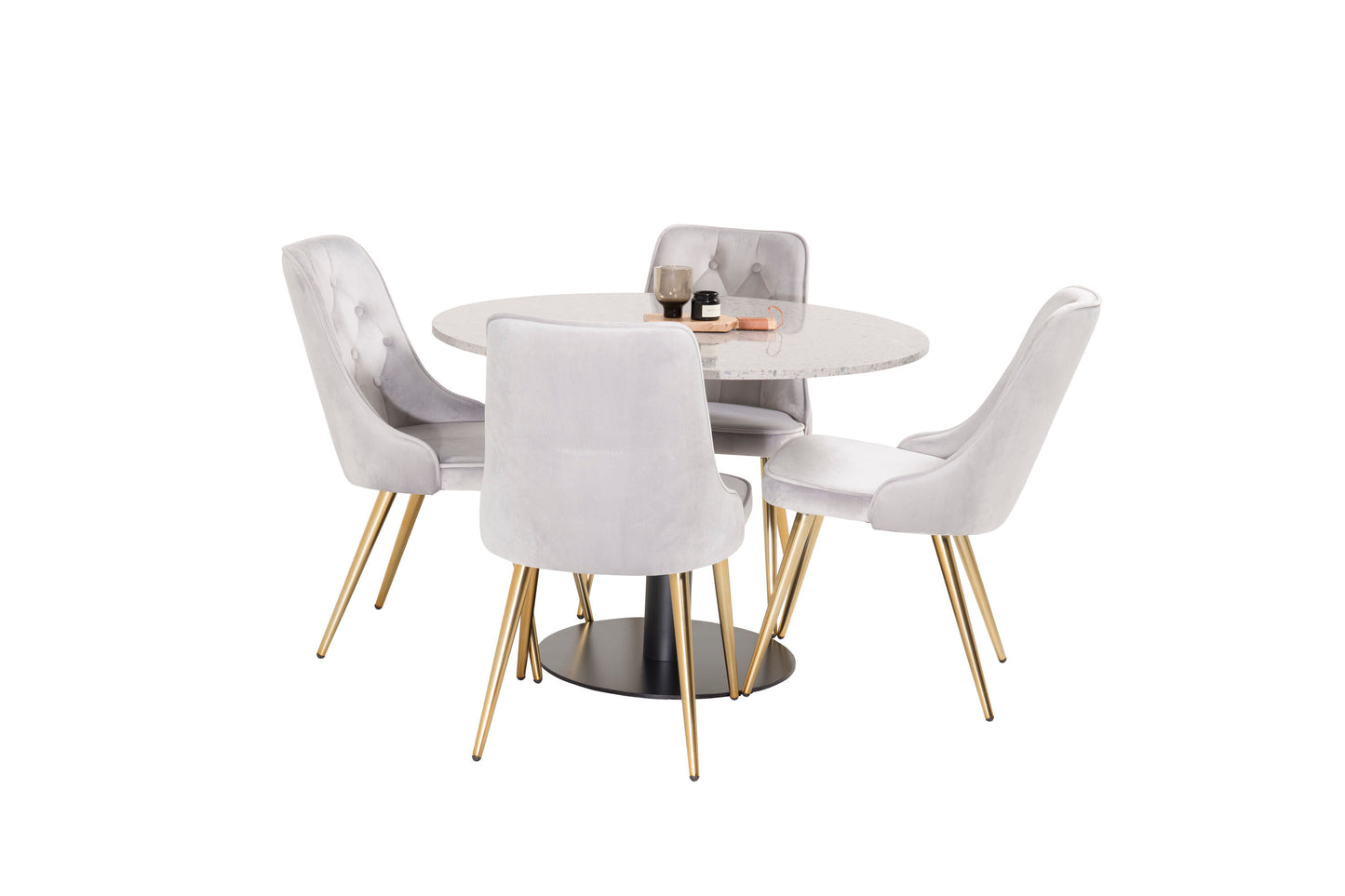 Razzia Matbord med Velvet Deluxe Stolarna Matgrupp
