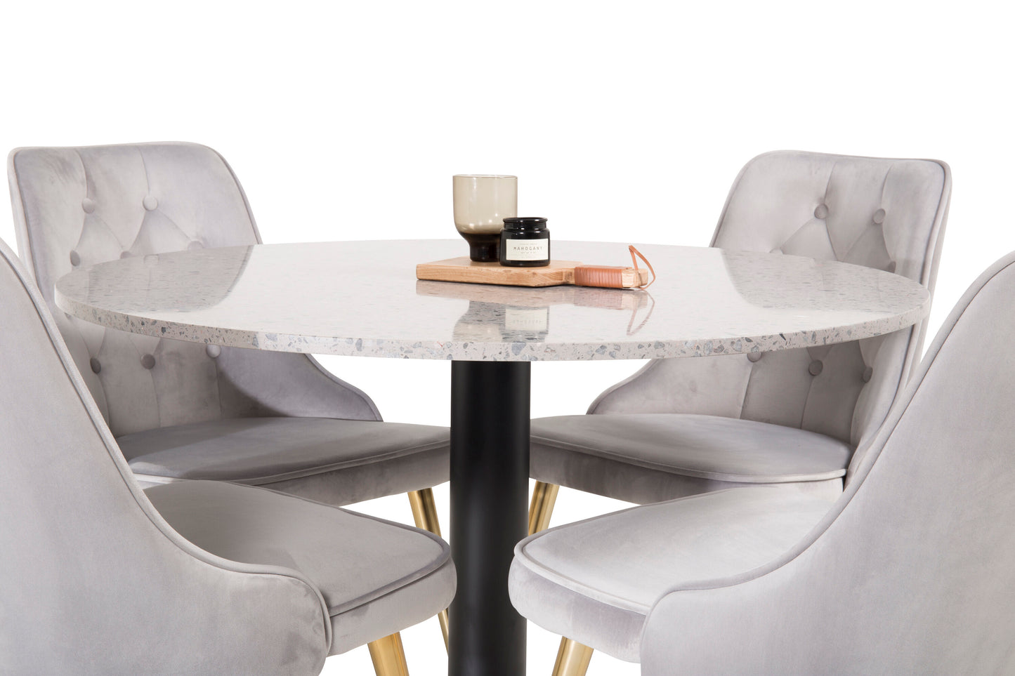 Razzia Matbord med Velvet Deluxe Stolarna Matgrupp