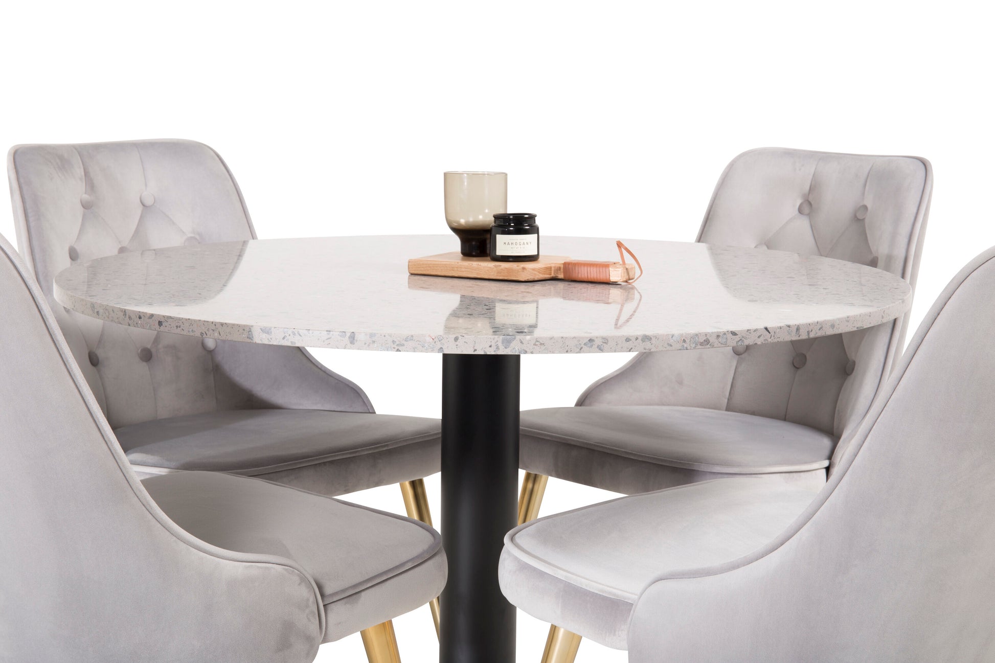 Razzia Matbord med Velvet Deluxe Stolarna Matgrupp