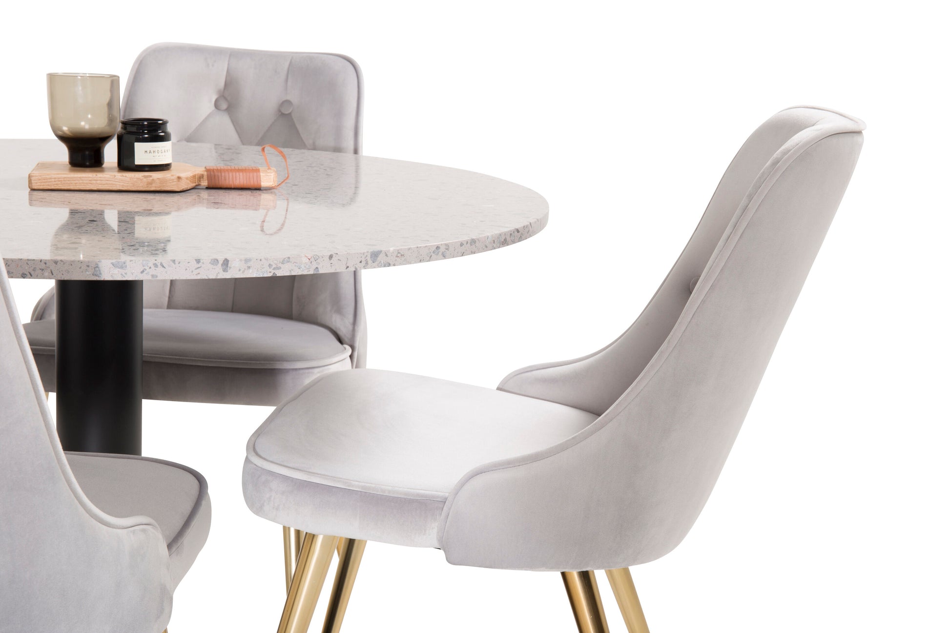 Razzia Matbord med Velvet Deluxe Stolarna Matgrupp