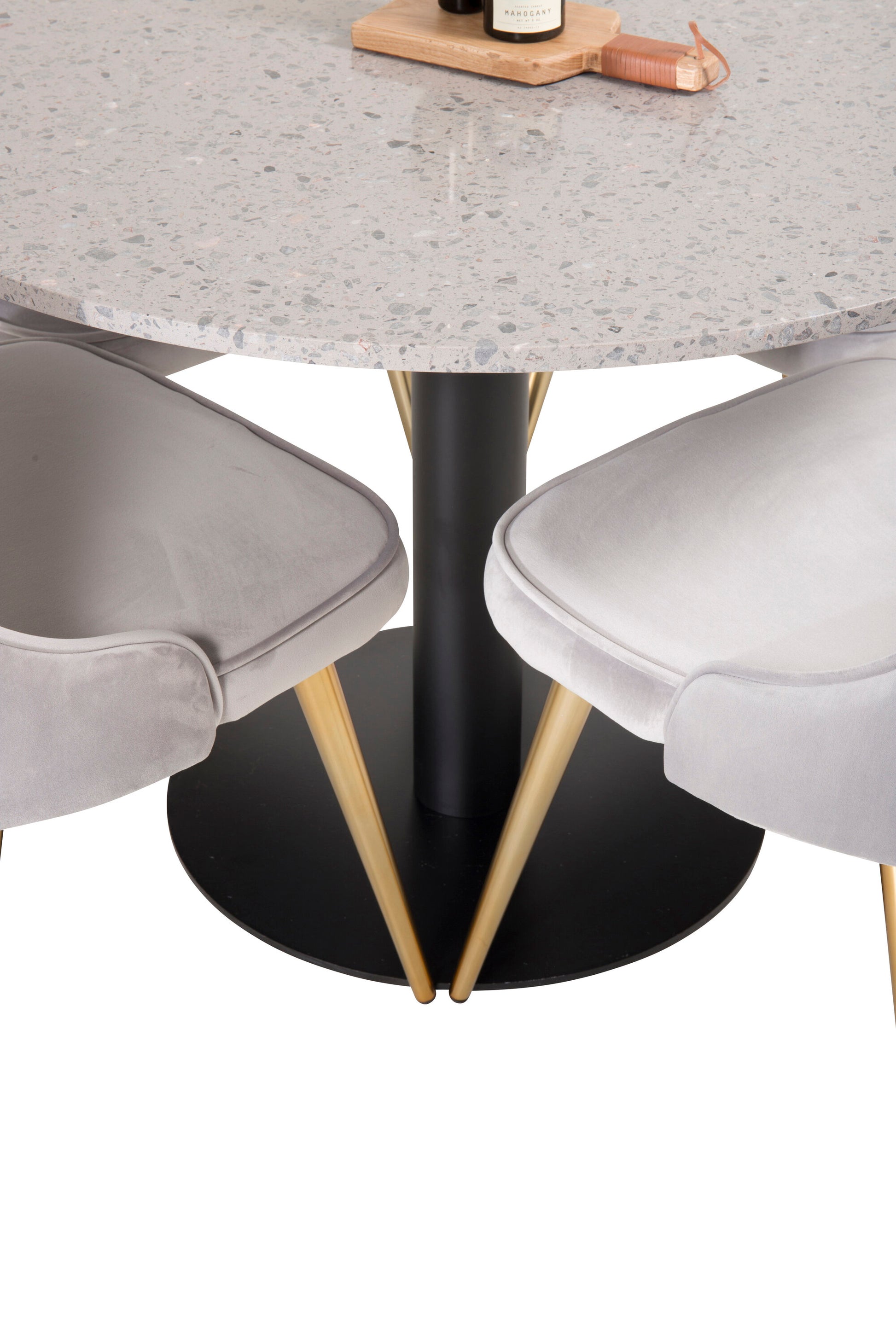 Razzia Matbord med Velvet Deluxe Stolarna Matgrupp