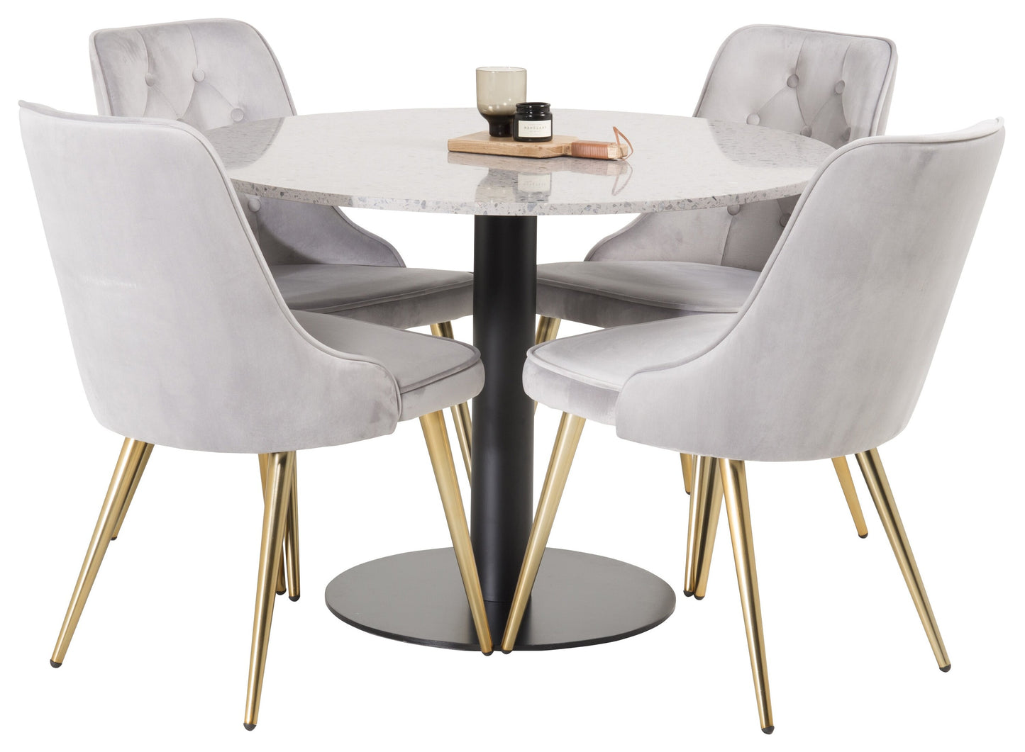 Razzia Matbord med Velvet Deluxe Stolarna Matgrupp