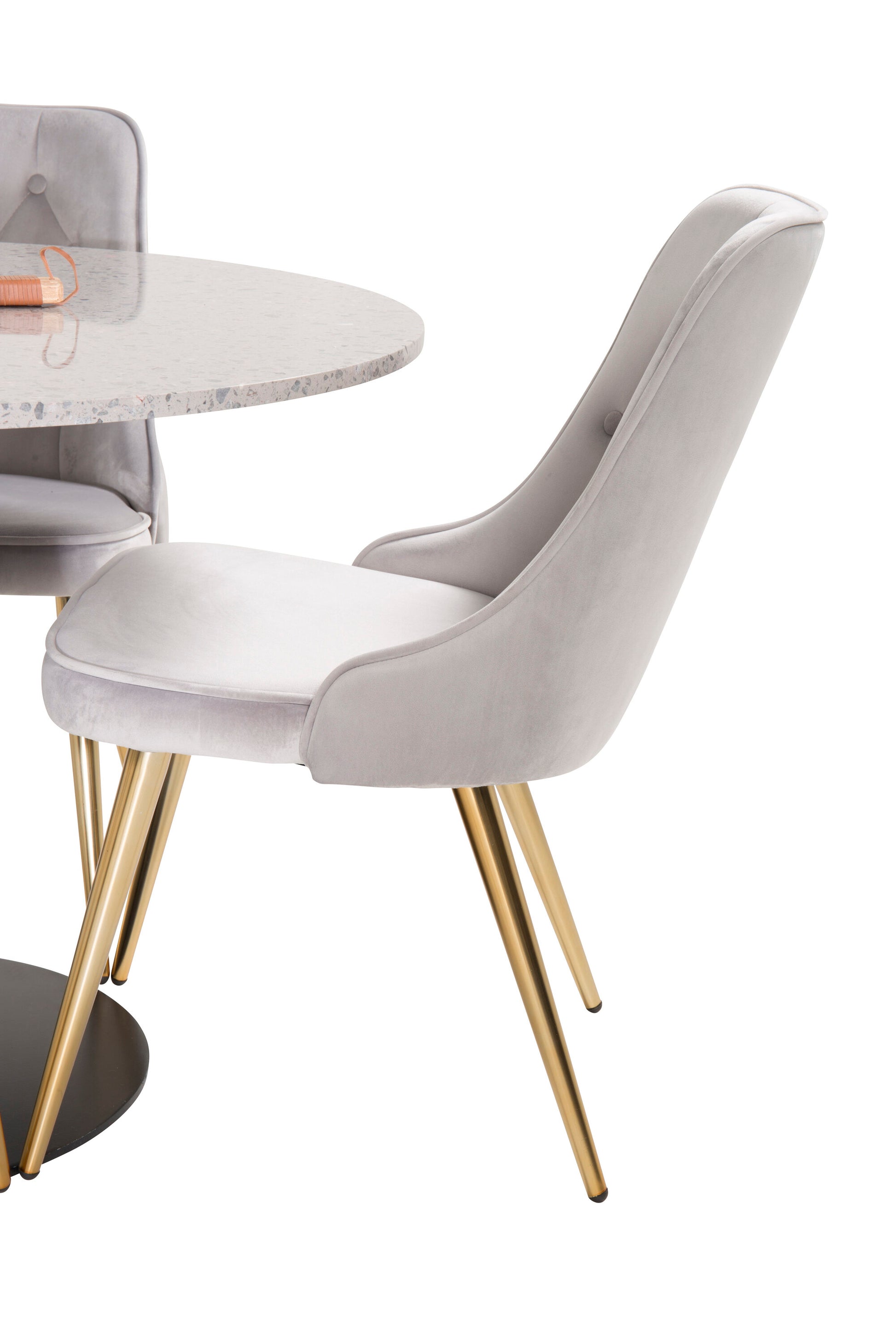 Razzia Matbord med Velvet Deluxe Stolarna Matgrupp