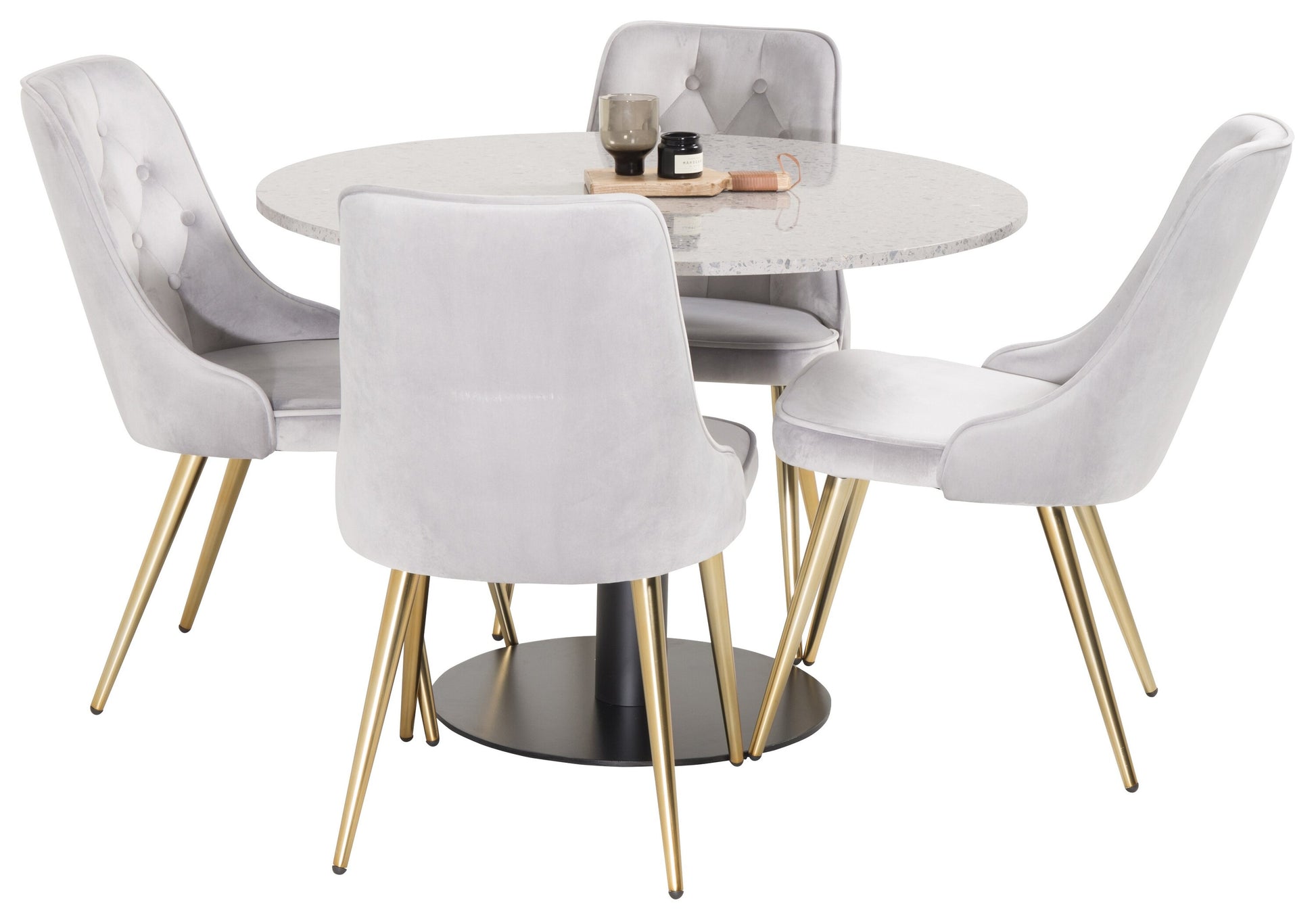 Razzia Matbord med Velvet Deluxe Stolarna Matgrupp