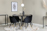 Dipp Matbord med Velvet Stolarna – Bord: ⌀115 Stol: 57x76,5x50
