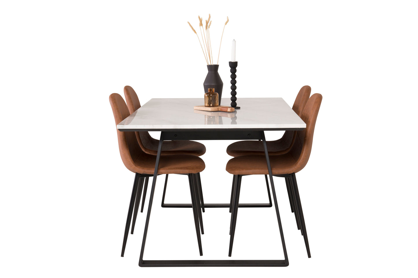 Estelle Matbord med Polar Stolarna – Bord: 74,5x140x90 Stol: 53x87x44