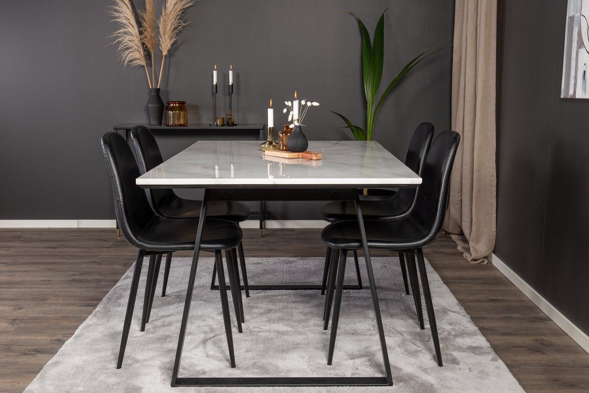 Estelle Matbord med Polar Stolarna – Bord: 74,5x140x90 Stol: 43x85,3x43,5