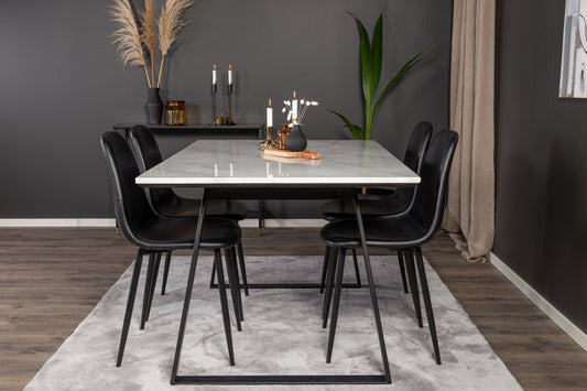 Estelle Matbord med Polar Stolarna – Bord: 74,5x140x90 Stol: 43x85,3x43,5