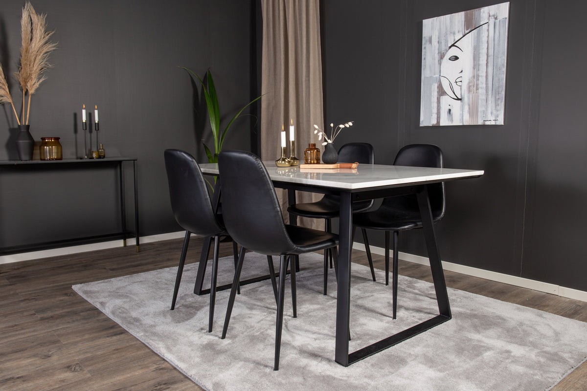 Estelle Matbord med Polar Stolarna – Bord: 74,5x140x90 Stol: 43x85,3x43,5