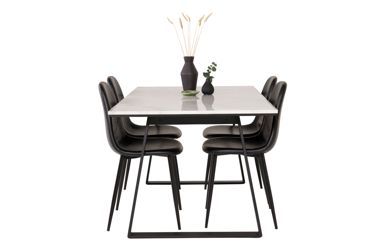 Estelle Matbord med Polar Stolarna – Bord: 74,5x140x90 Stol: 43x85,3x43,5