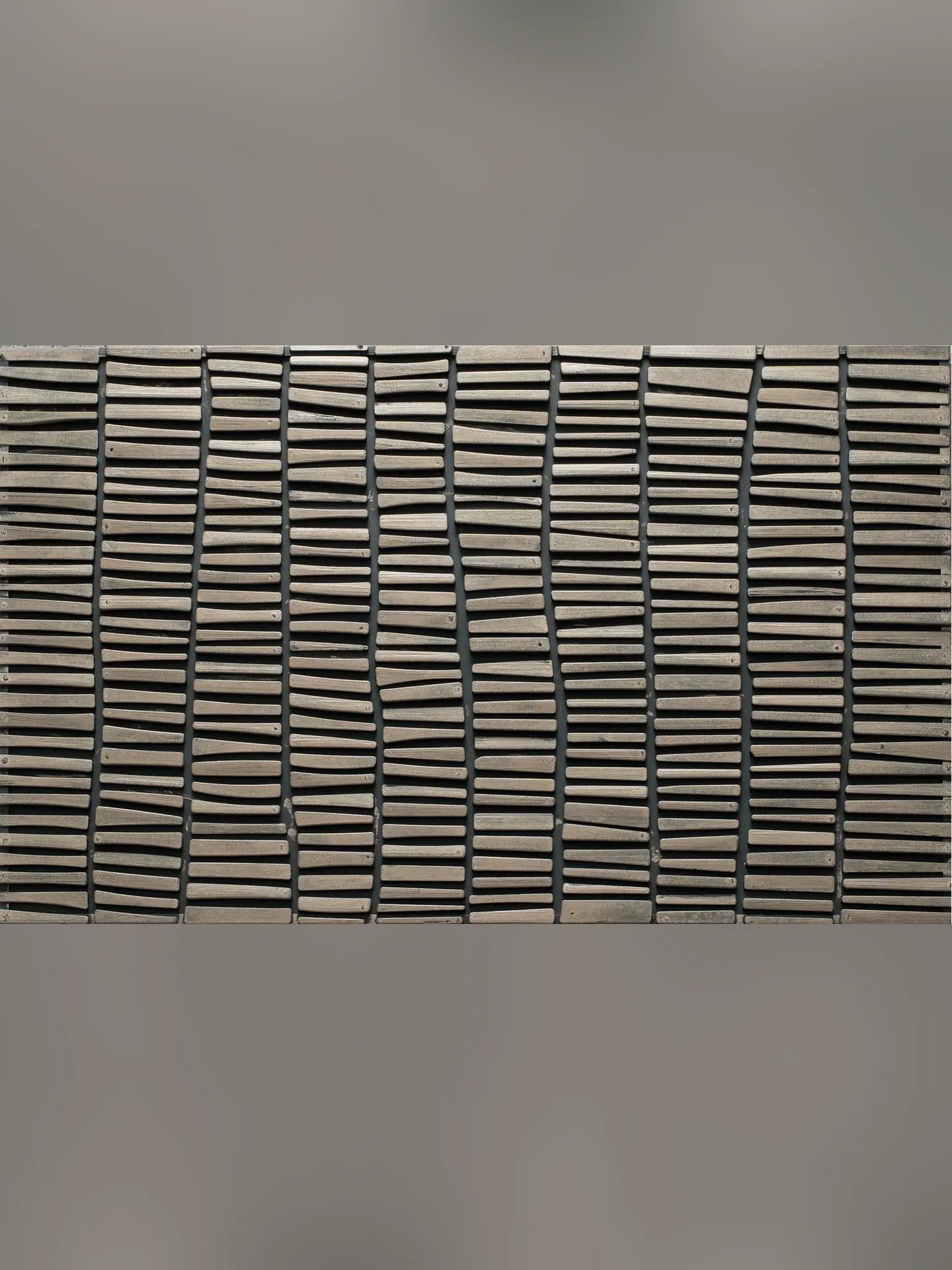 Gummimatta dörrmatta i trälook 45 x 75 cm