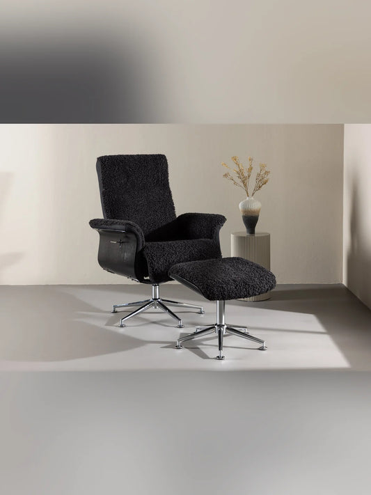 Hagön Lounge Chair - Dark Grey/Black