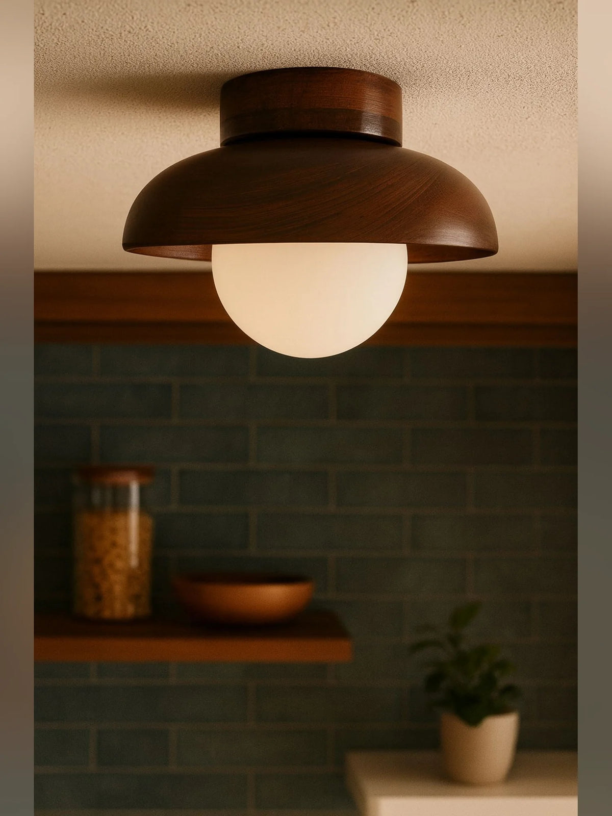 Hand-T vägglampa