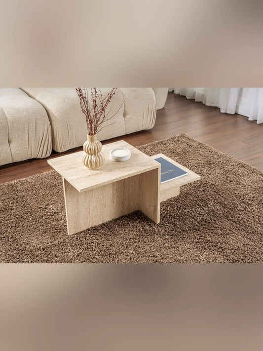 Harmony Soffbord 80x40x40 cm- Travertine
