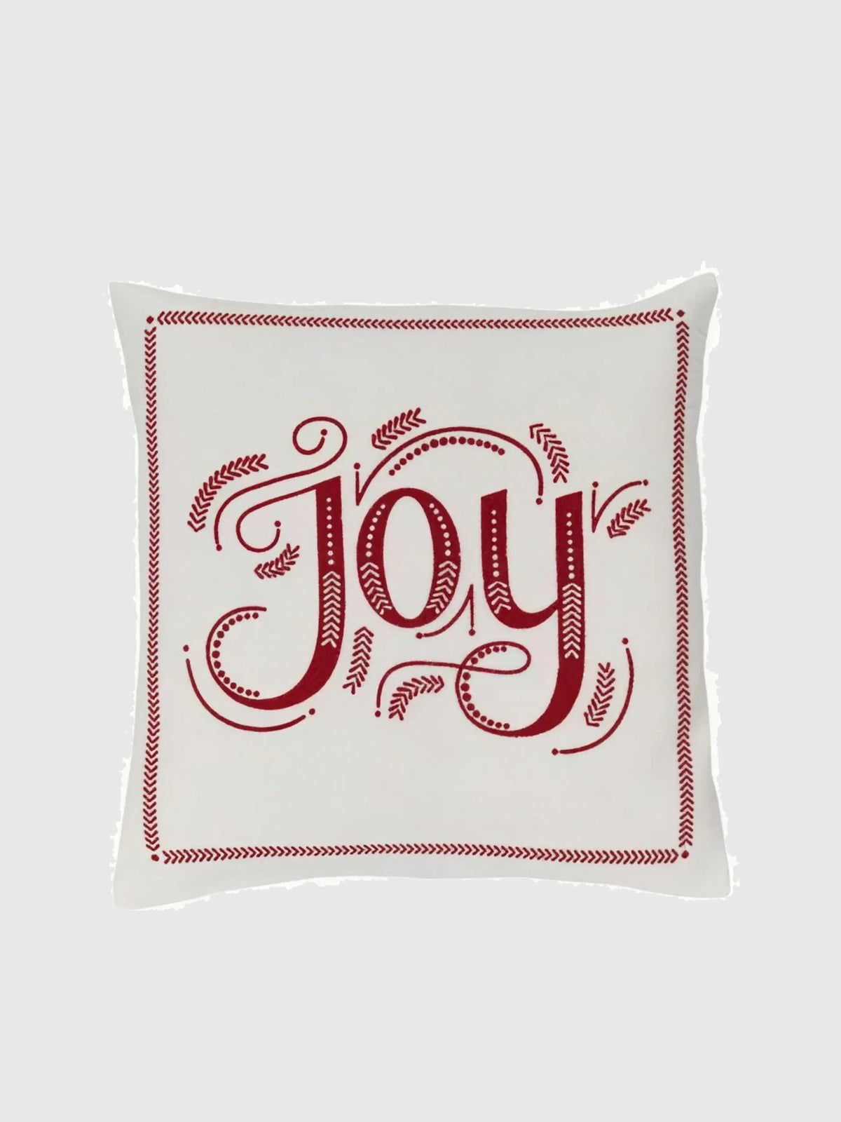 Kuddfodral med vinterbroderi