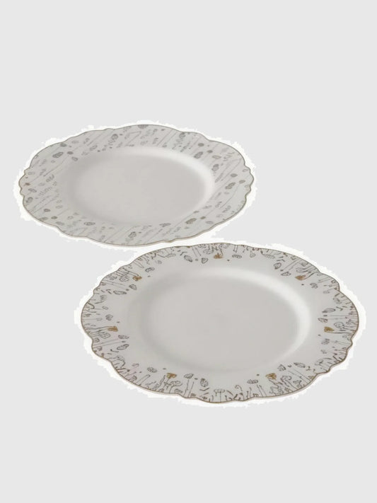 Frukosttallrik set, 2 st.