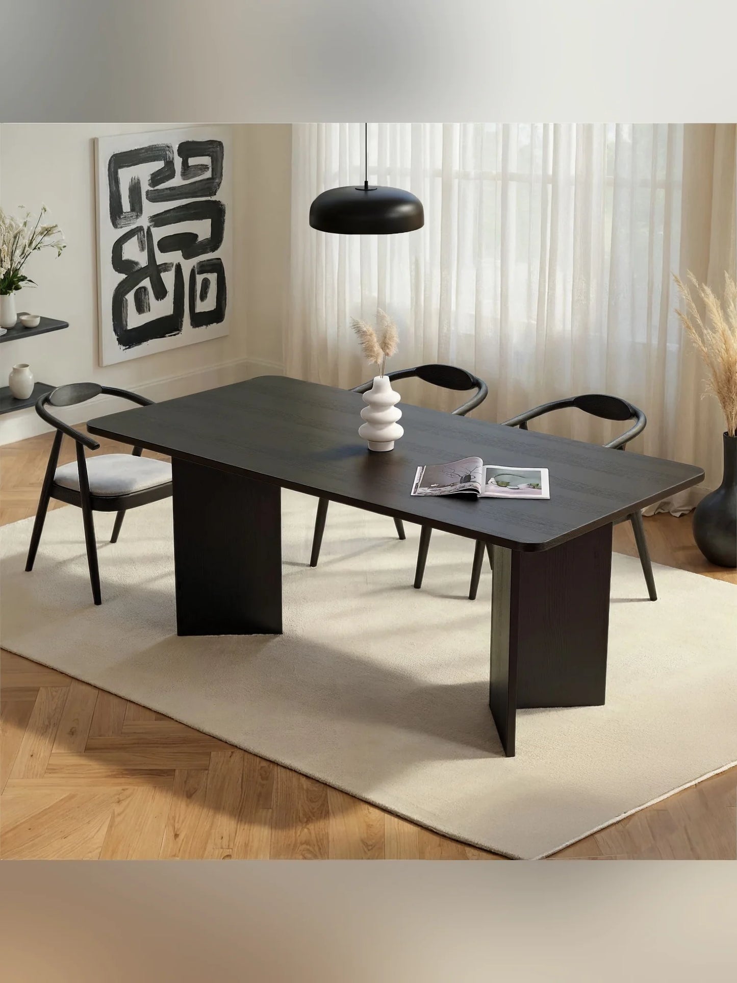 Linza Matbord 180 cm - Wood Black