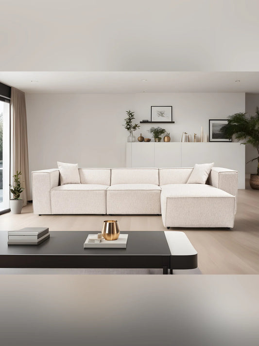 Lora (L1-O1-1R-POUFFE ) hörnsoffa