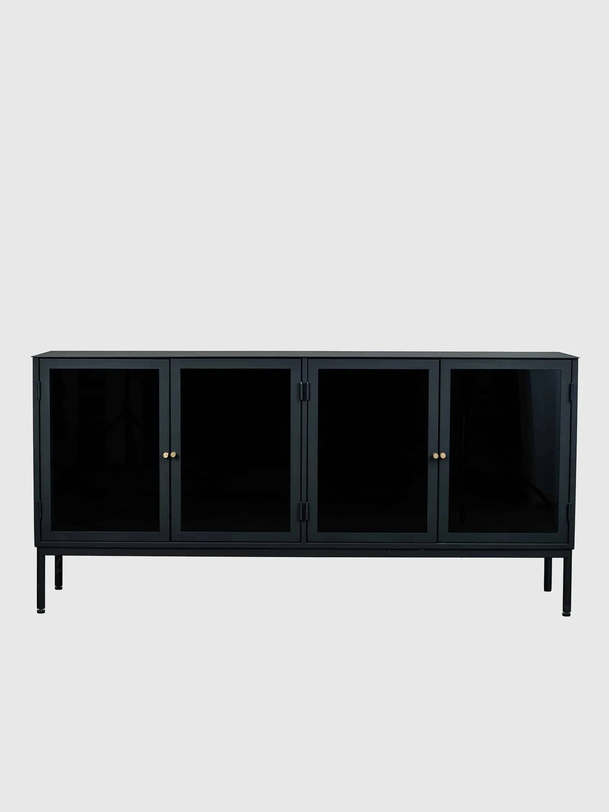 Cliff Sidobord - Svart med klart glas