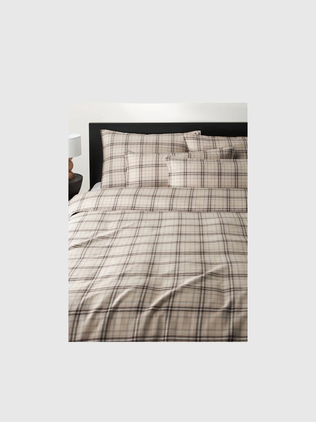 Macy rutigt flanellpåslakan, 1 st, 155 x 220 cm