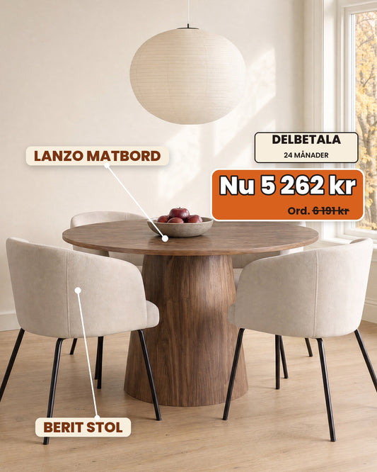 Matgrupp Lanzo med 4 Berit, höstrea 2026