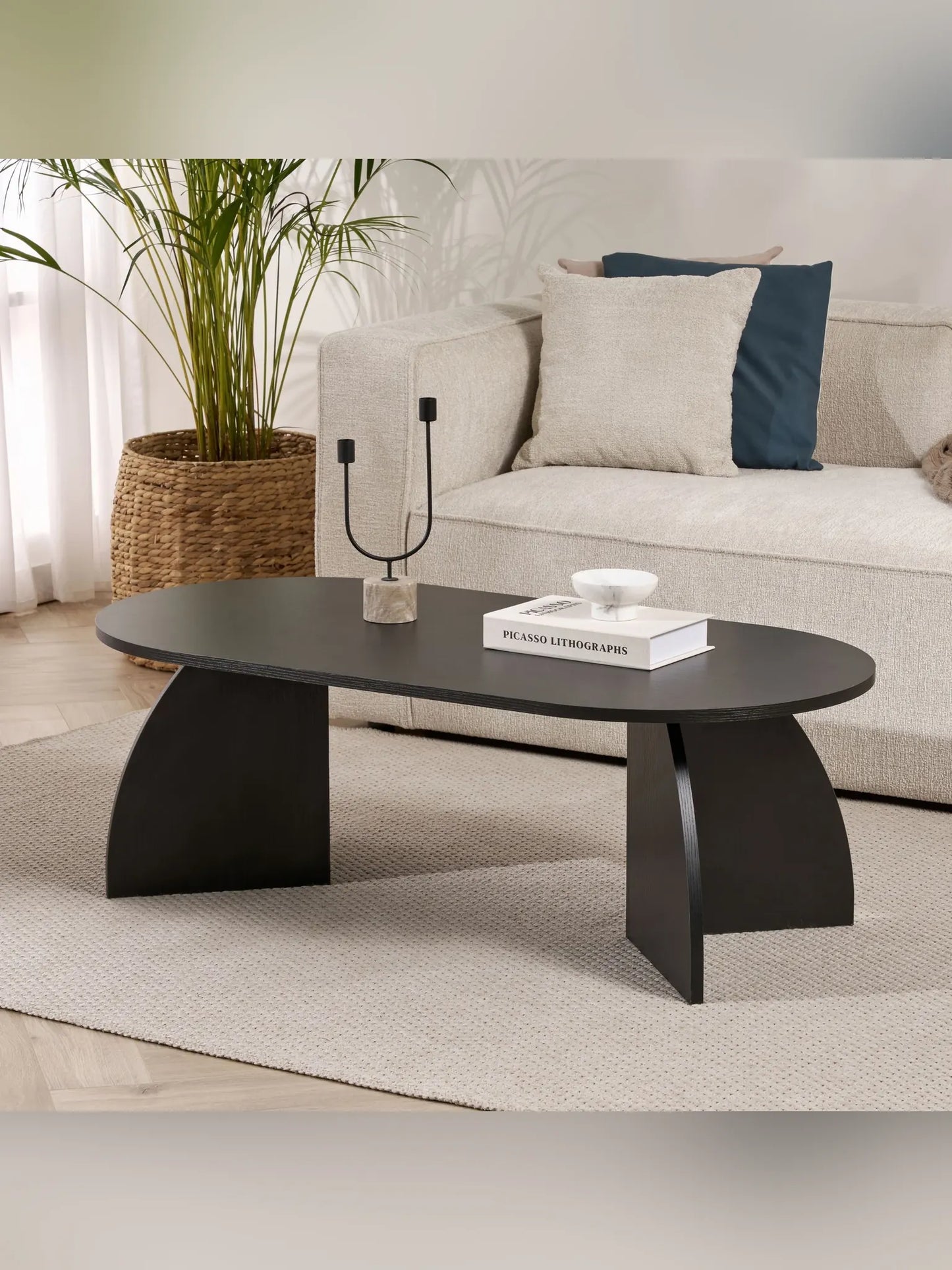 Melina Soffbord 120x60 cm - Wood Black