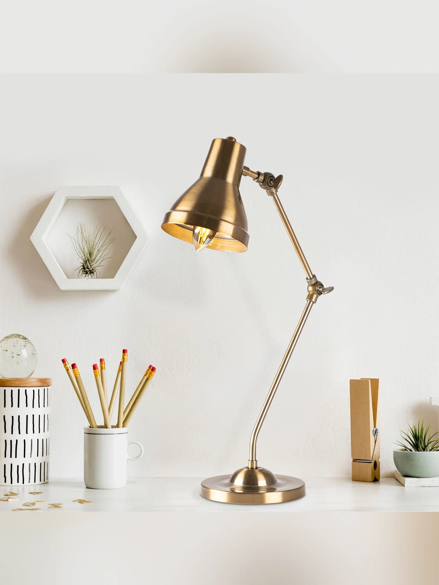 Mixed bordslampa 24 cm